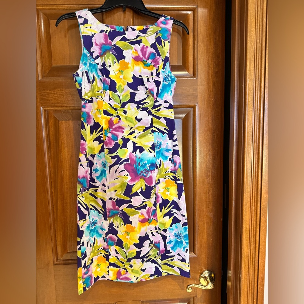 Chaps Multicolor Floral Dress